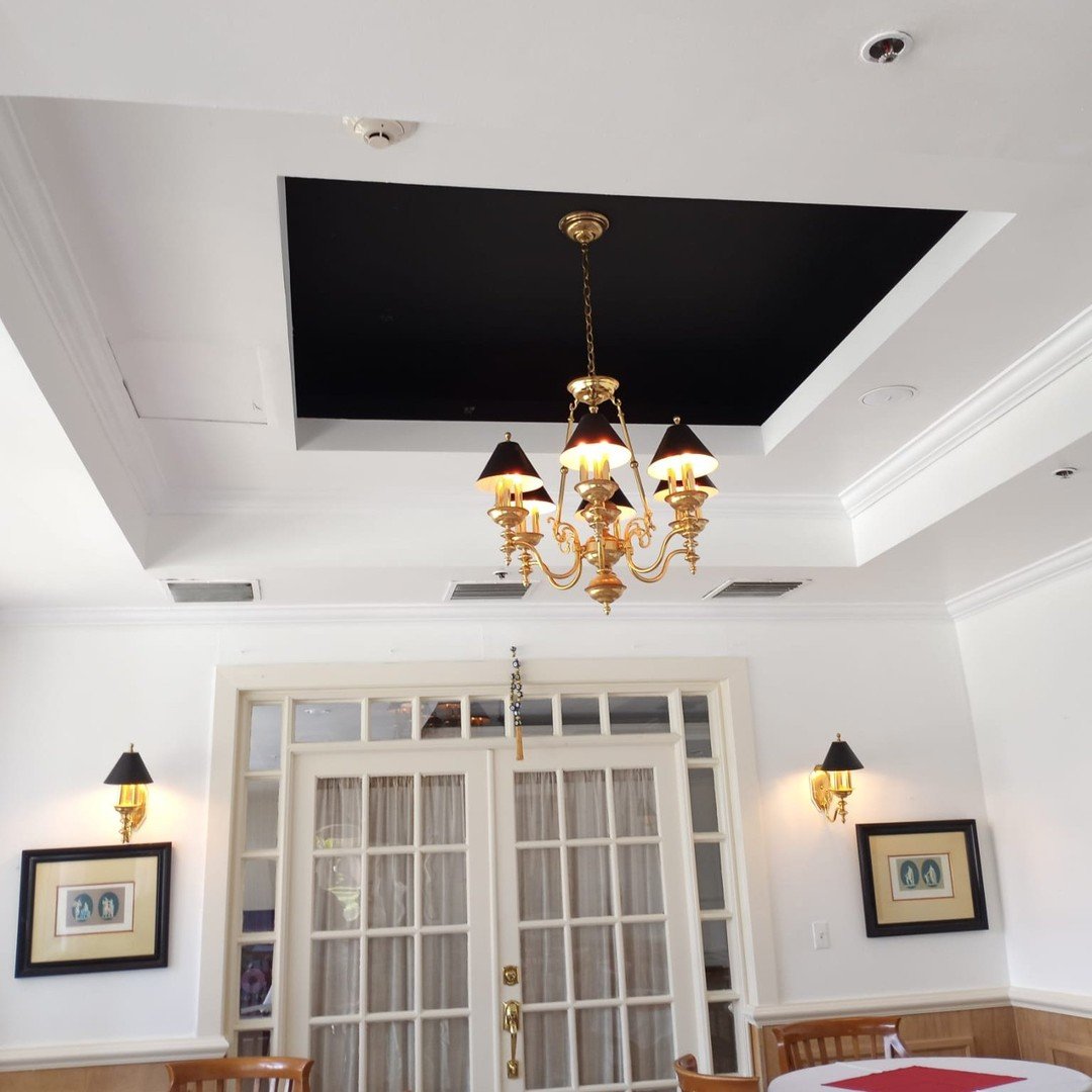 Finished interior ceiling and detail painting